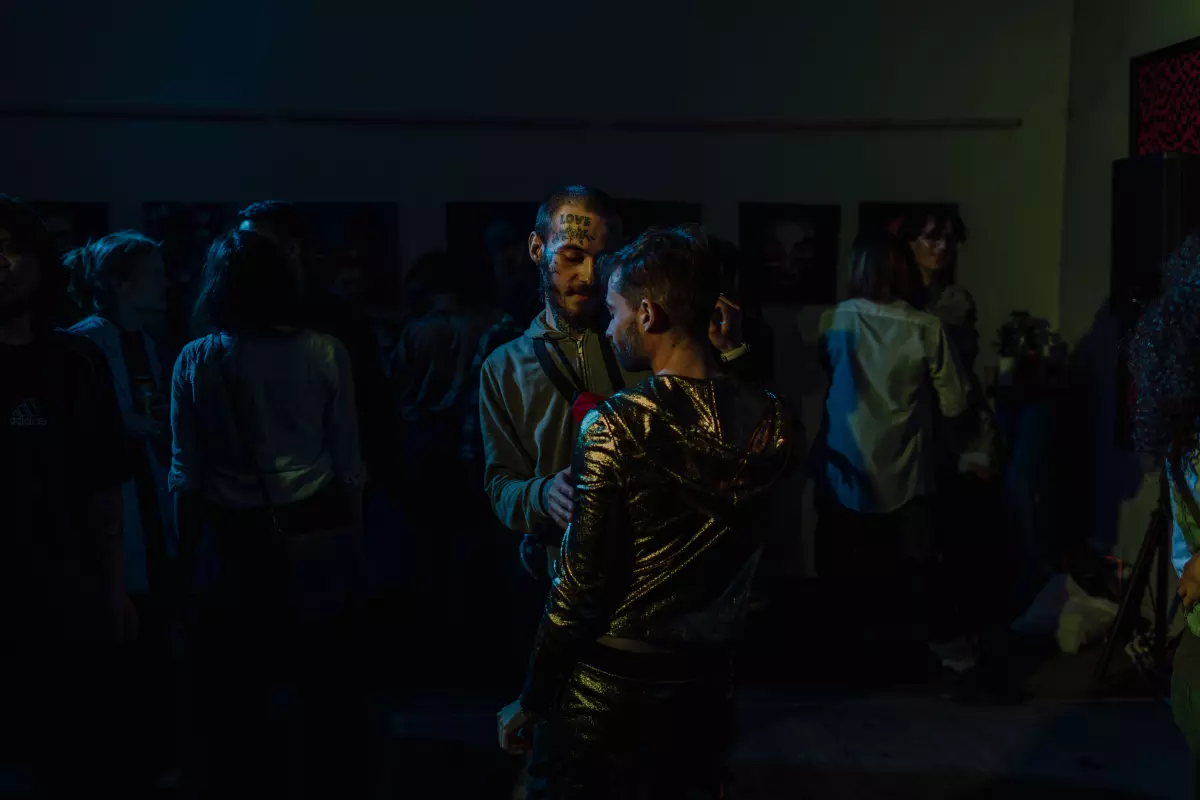 A party with the LGBT community in Chișinău, Moldova, March 26, 2023.