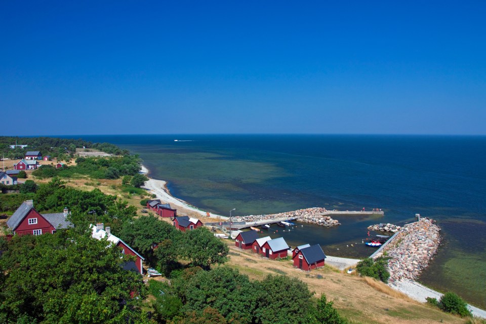 You can fly to the island or get a three-hour ferry