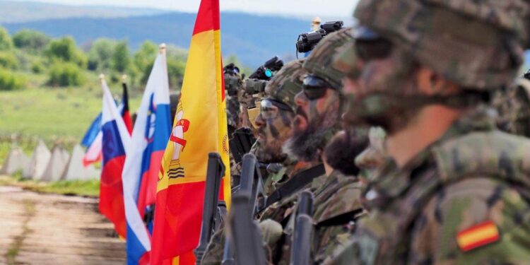 a report on the Spanish soldiers of the BRILAT in Slovakia