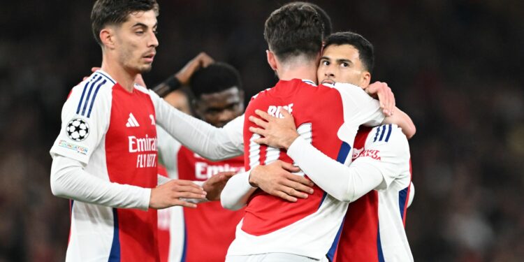 Champions League LIVE SCORES: Own goal puts Arsenal ahead against Shakhtar, Villa and Real Madrid also in action