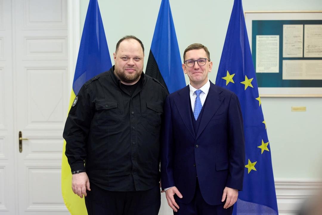 Stefanchuk, Estonian PM Discuss IT Coalition, Purchase Of Ammunition For Ukraine Image