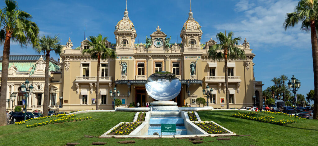 Front of the Grand Casino on June 1 2014 in Monte Carlo Monaco