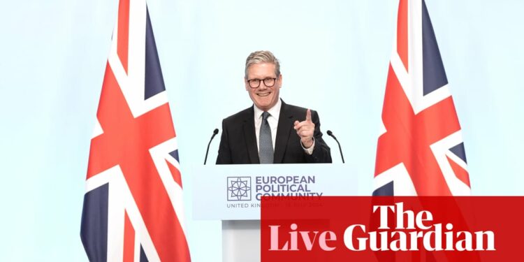 Keir Starmer speaks after European Political Community summit – as it happened | Politics