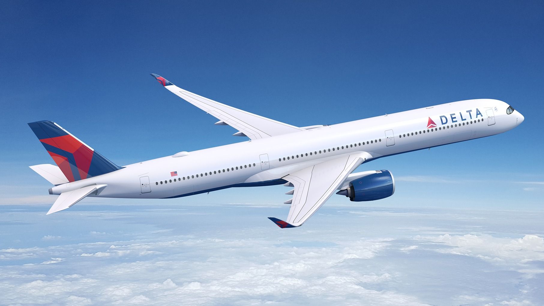 Delta Air Lines Airbus A350-1000 render