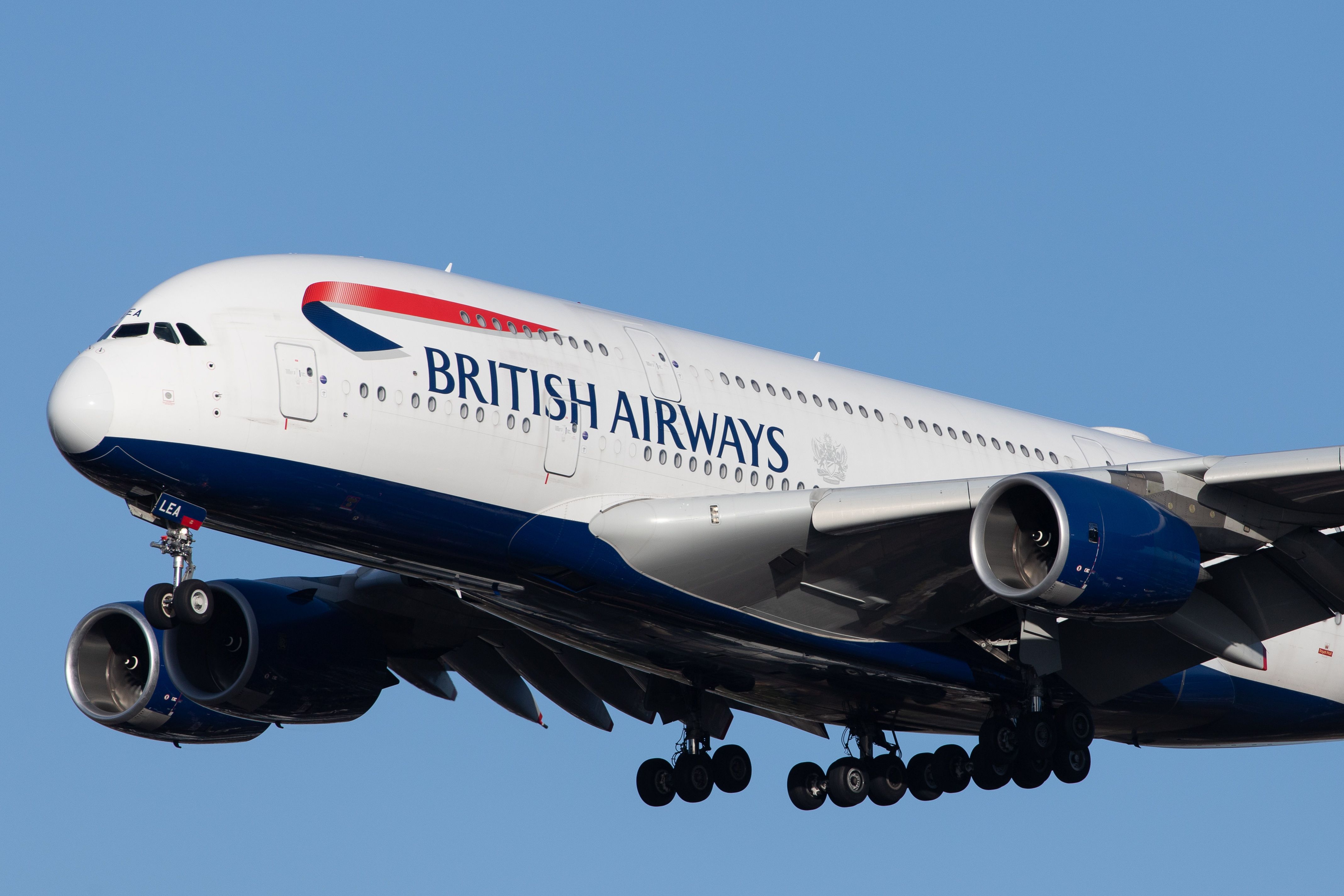 A British Airways Airbus A380 (G-XLEA 095)