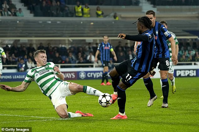 Full-back Johnston is quick to break down a promising Atalanta break