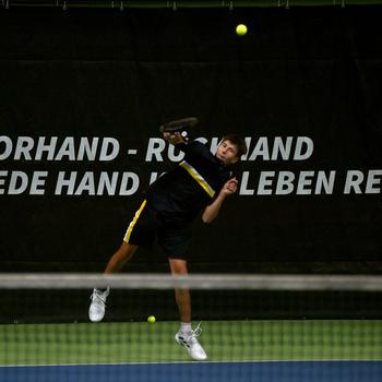 Bobby Lovallo serves.