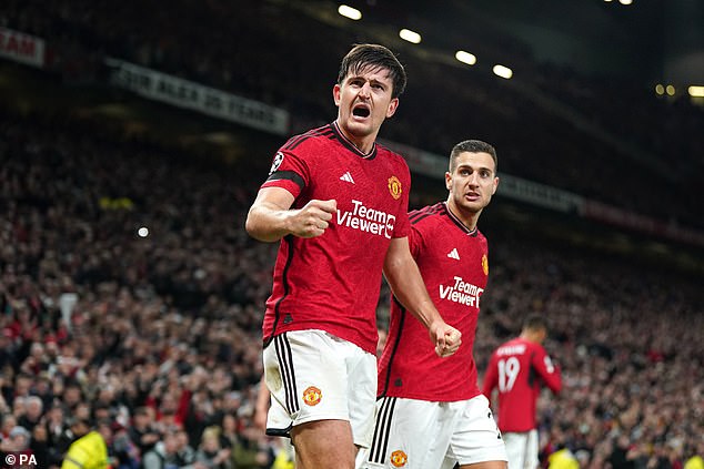 Harry Maguire scored in United's last European win against the Danish side in October 2023