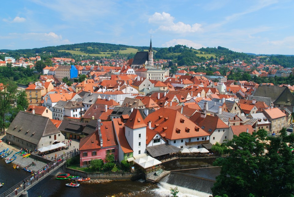 The town's castle has stunning views overlooking the city