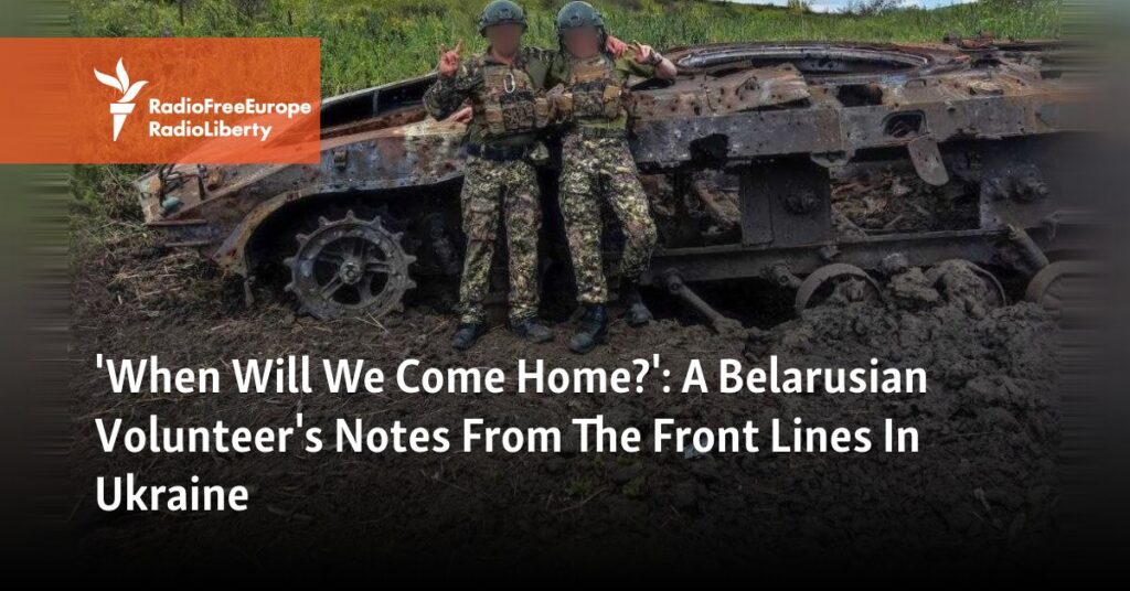 A Belarusian Volunteer's Notes From The Front Lines In Ukraine