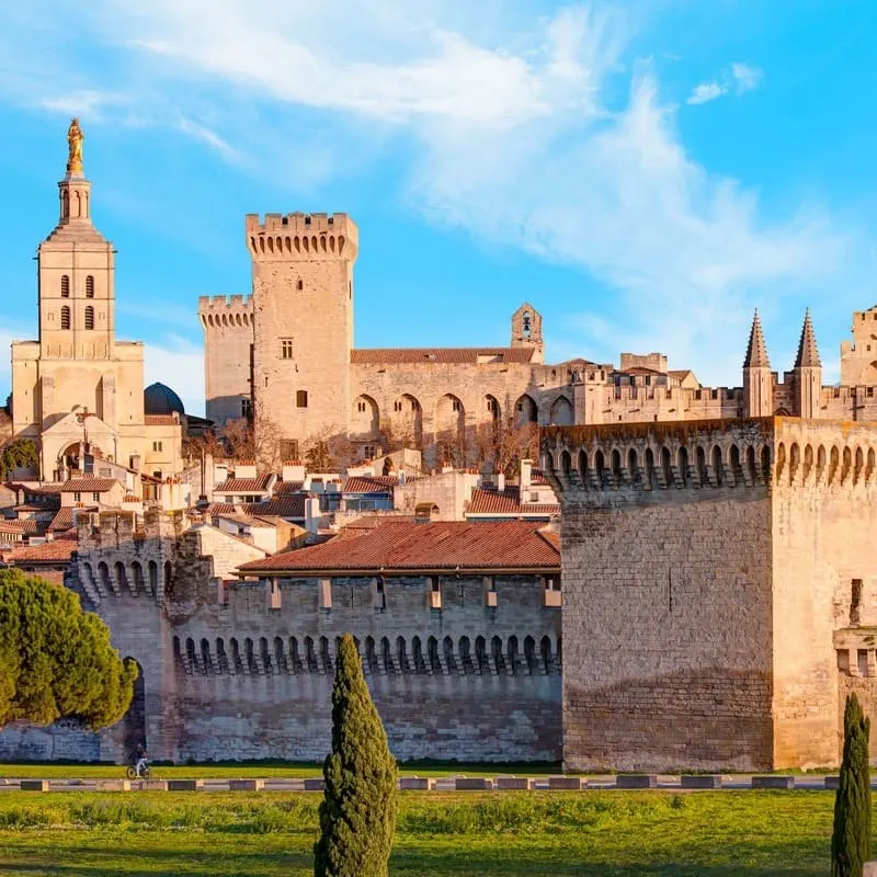 Palace Of The Popes In Avignon, Southern France