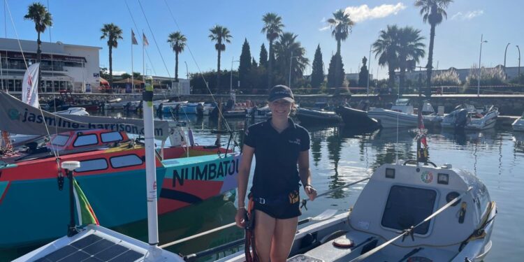 UK woman aiming to be first to row solo from Europe to South America sets off