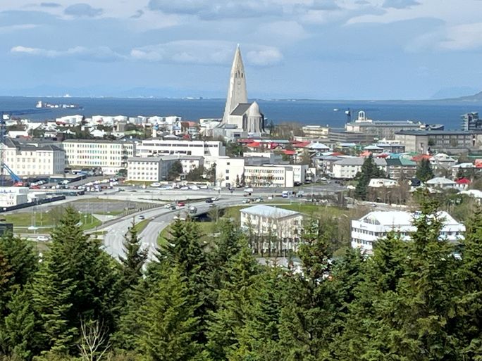 The skyline of Reykjavik, Iceland