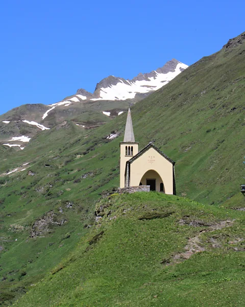 Ian Packham Riale is home to around a dozen buildings, including a hilltop chapel (Credit: Ian Packham)