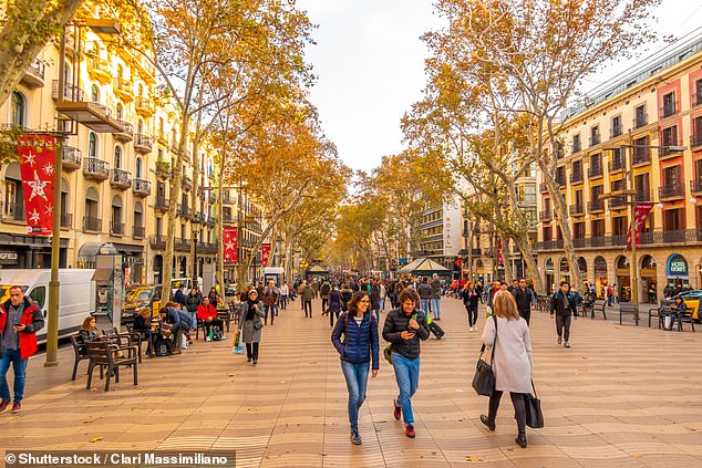 Pickpockets often blend into the crowds on La Rambla, one of the busiest streets in the city