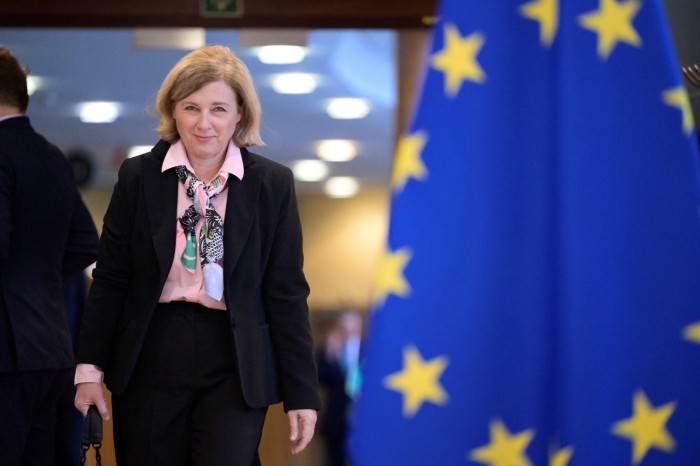 European Commission Vice-President in charge of Values and Transparency Vera Jourova