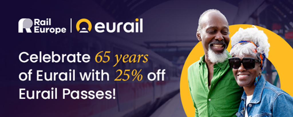 25% off Eurail Global Pass ! 65th Anniversary!