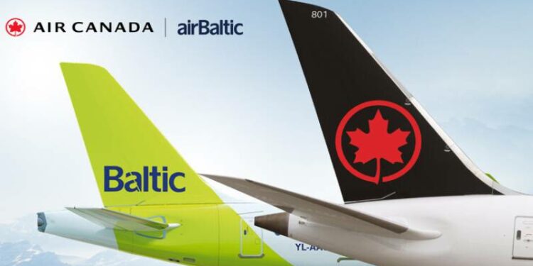 Air Canada, airBaltic Codeshare Between Canada and Northern Europe