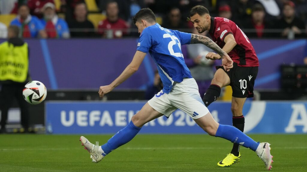 Albania scores after 23 seconds for quickest ever goal at the European Championship