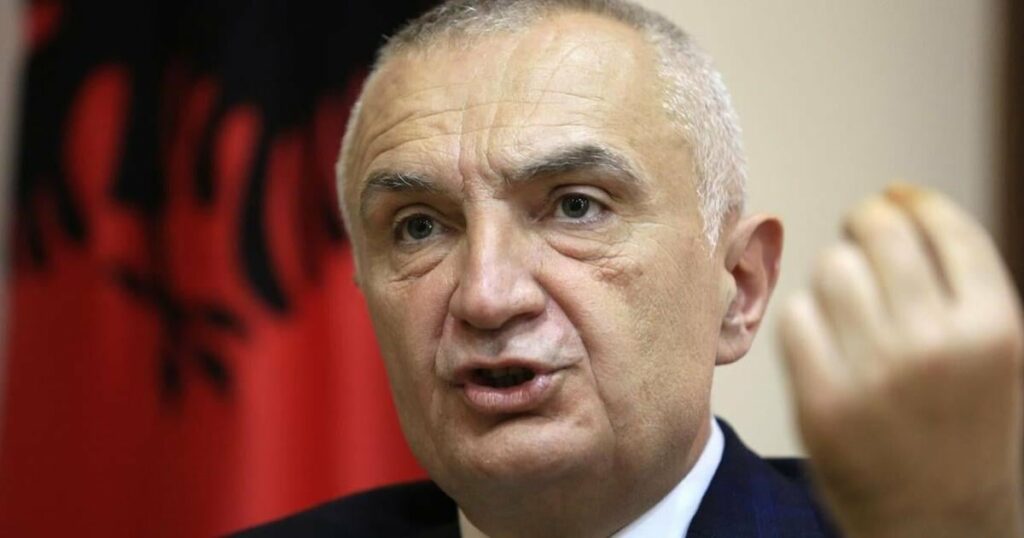 Albania's former president Meta is arrested for alleged money laundering, his party says