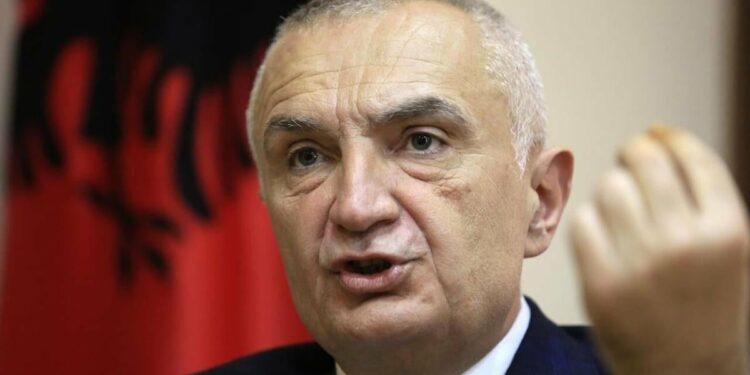 Albania's former president Meta is arrested for alleged money laundering, his party says