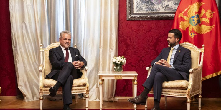 Ambassador of European Union to Montenegro Johann Sattler presents credentials to President of Montenegro