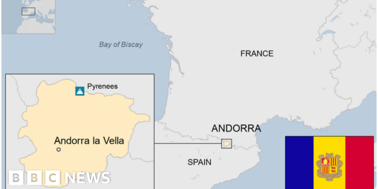 Map of Andorra