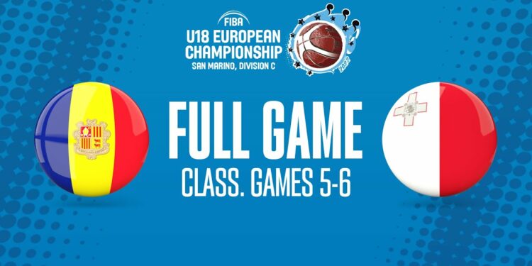 Andorra v Malta | Full Game Basketball Game | FIBA U18 European Championship 2022 - FIBA U18 European Championship 2022, Division C