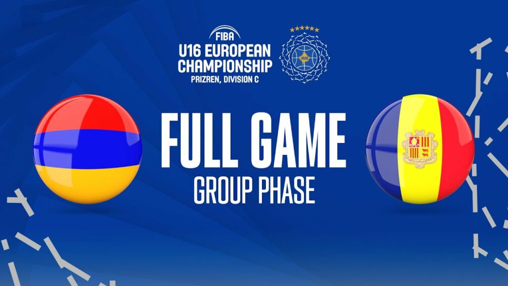 Armenia v Andorra | Full Basketball Game | FIBA U16 European Championship 2022 - FIBA U16 European Championship 2022, Division C