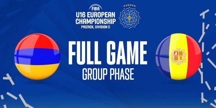 Armenia v Andorra | Full Basketball Game | FIBA U16 European Championship 2022 - FIBA U16 European Championship 2022, Division C