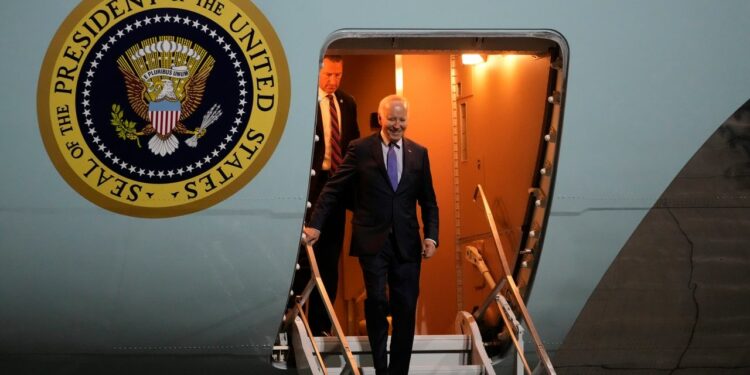 As Biden meets with European allies, the possibility of another Trump term hangs over their talks