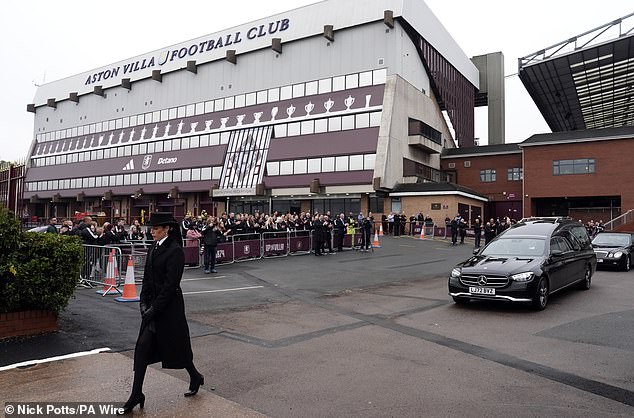 Aston Villa fans today said their final goodbyes to Gary Shaw ahead of the club legend's funeral