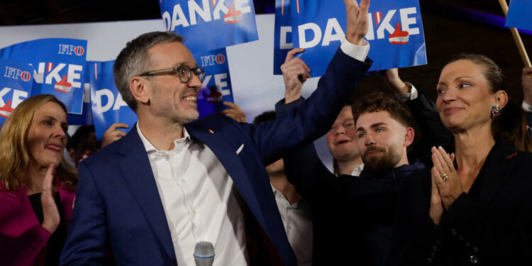 Austria's far-right Freedom Party comes out ahead in legislative election