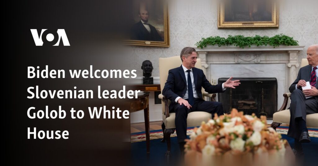 Biden welcomes Slovenian leader Golob to White House