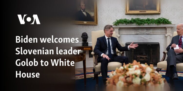 Biden welcomes Slovenian leader Golob to White House