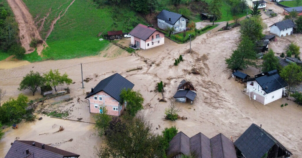 Bosnia Balkans flooding rains - The New York Times