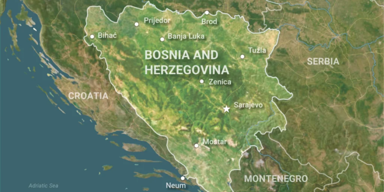 Balkans_Map_Bosnia & Herzegovina