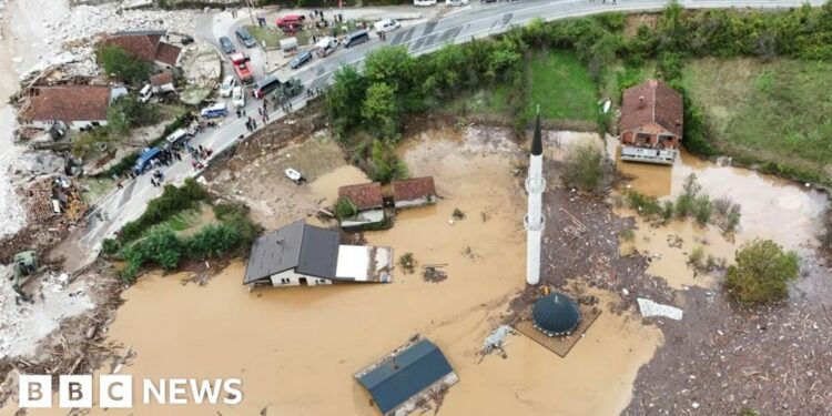 Bosnia floods and landslides leave 18 dead