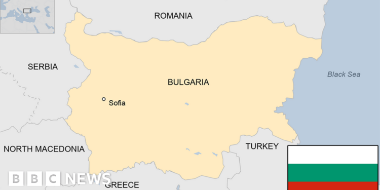 Map of Bulgaria