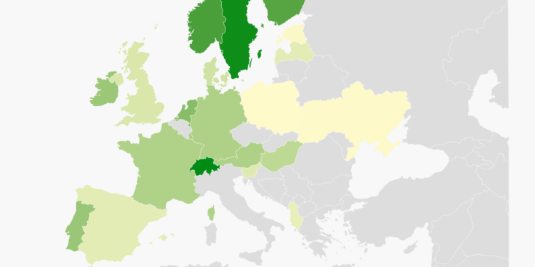 Carbon Taxes in Europe, 2024