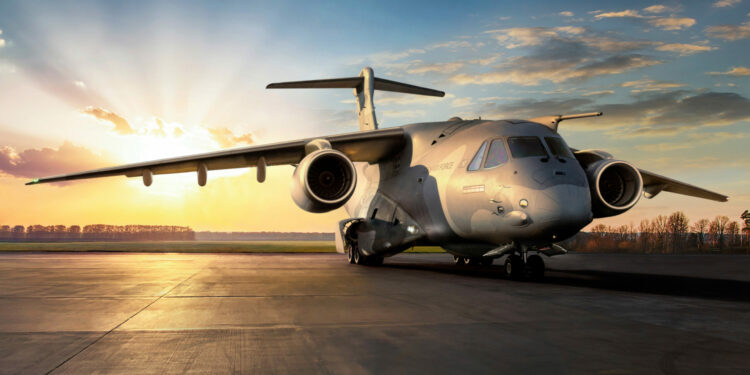 The C-390 Millennium tactical transport aircraft. Photo: Embraer