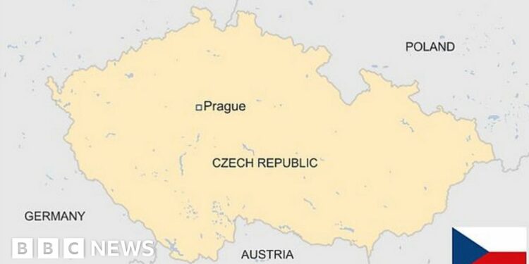 Map of the Czech Republic