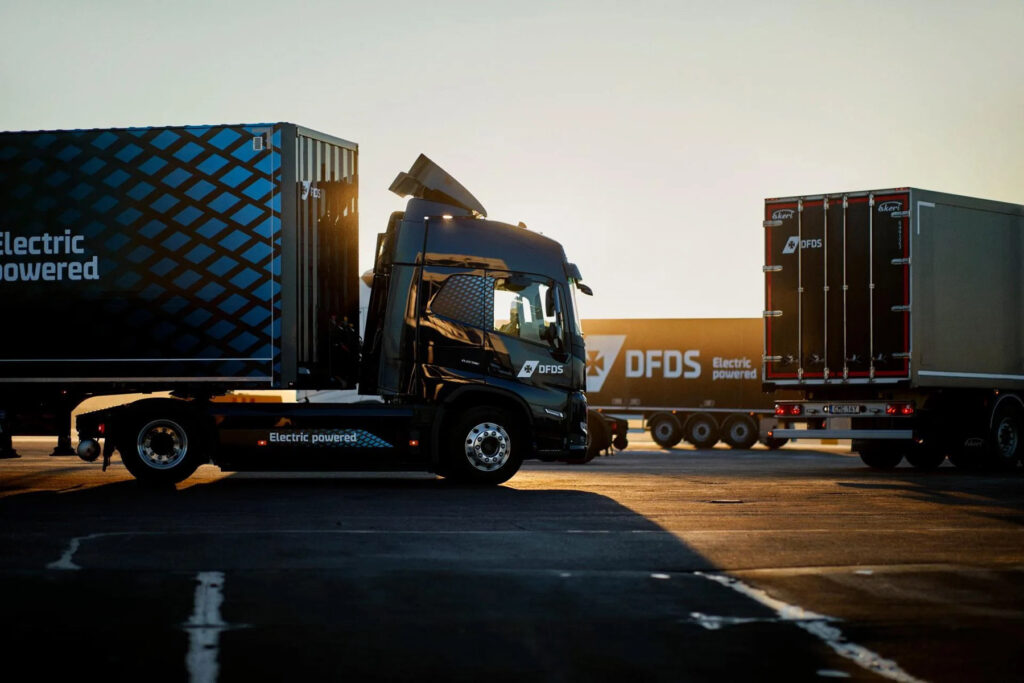 DFDS announces 10 new Electric heavy-duty trucks added to its fleet