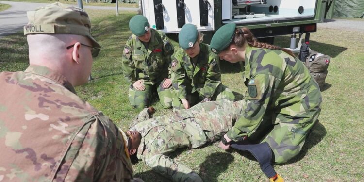 DVIDS - Video - Making connections for DEFENDER 24: U.S. Army Reserve and Swedish military exchange best practices on Sweden base camp