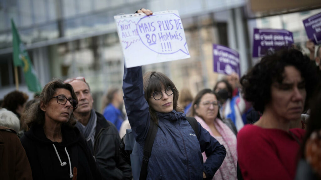 Demonstrators rally across France in support for mass rape victim Gisèle Pelicot