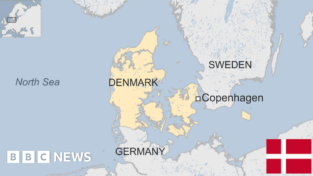 map of Denmark