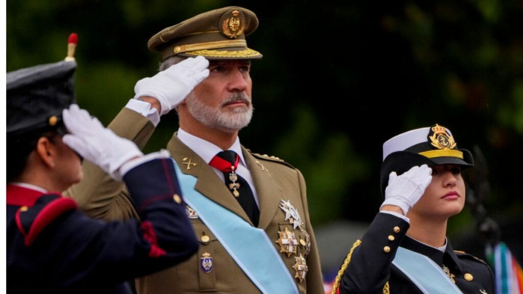 Despite stormy skies, Spain’s National Day celebrations are still a spectacle