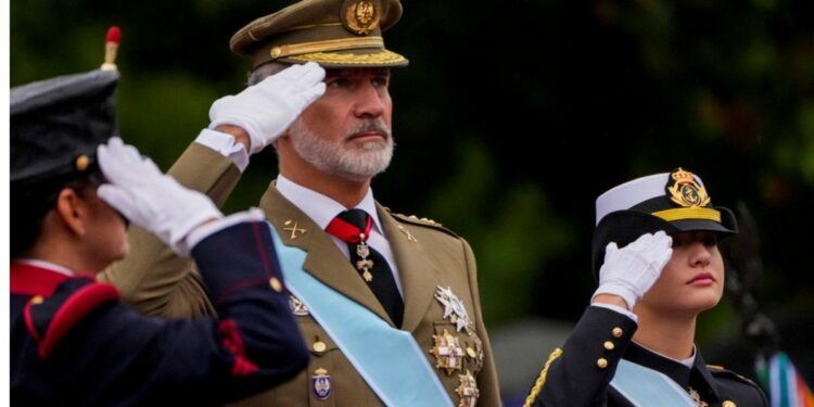 Despite stormy skies, Spain’s National Day celebrations are still a spectacle