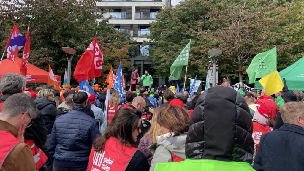 Essential workers of Europe converge on Brussels for demo over labour conditions