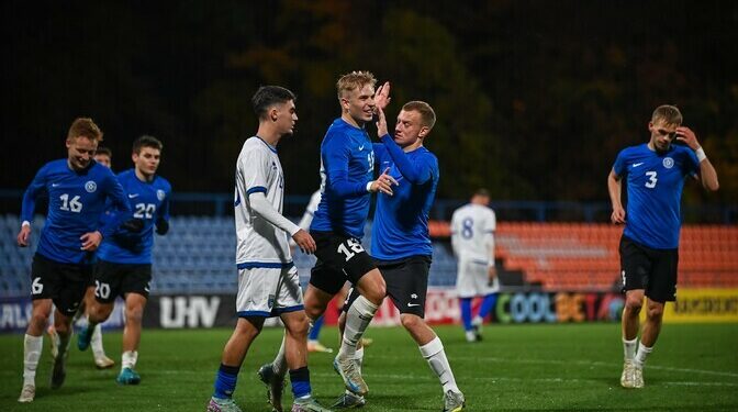 Estonian men’s football U-21s beat Kosovo in final Euros qualifier | News